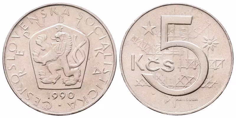 5 Koruna 1990
