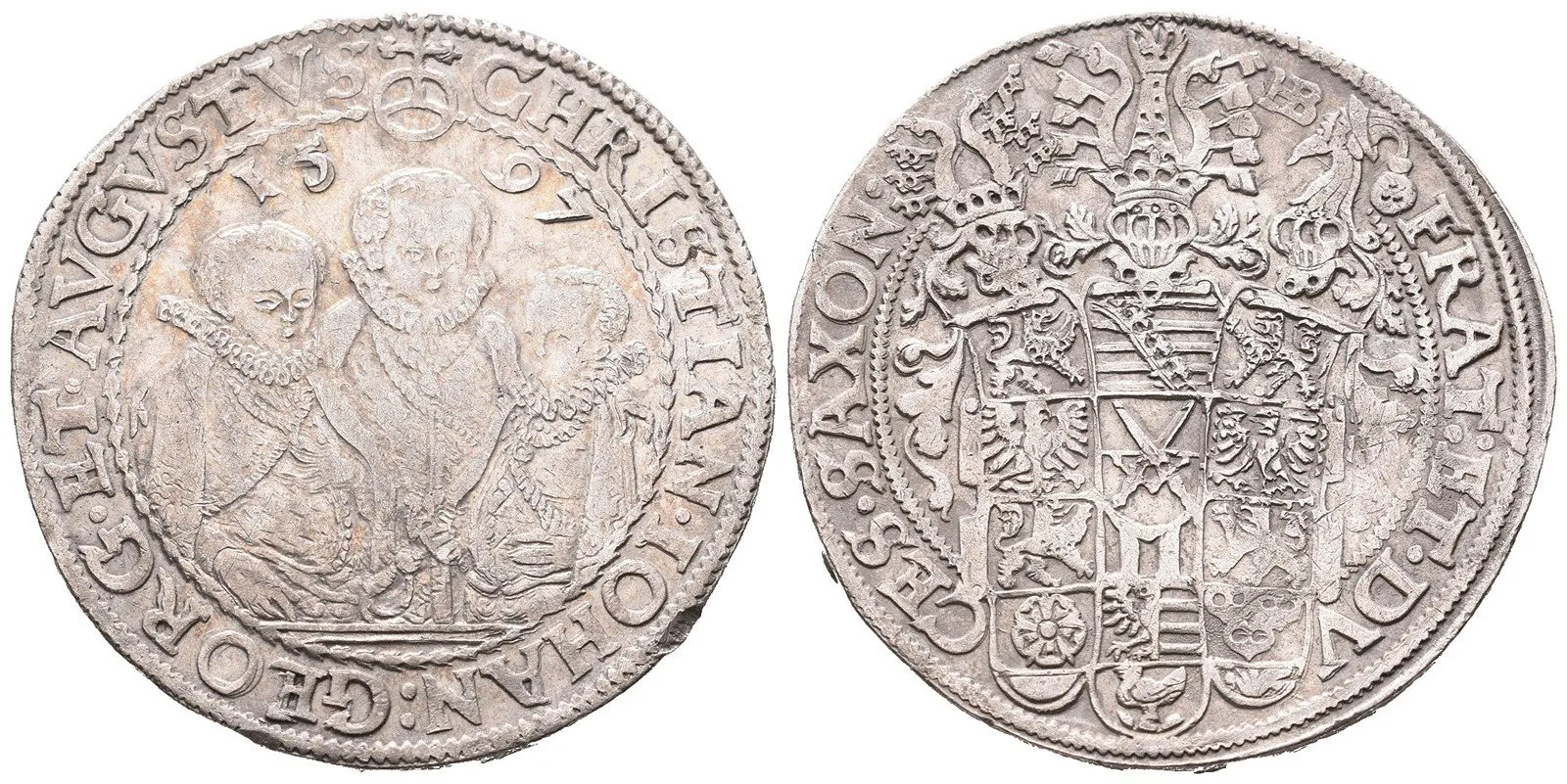 Sasko, Christian II., Johann Georg I. a August, 1591 - 1611 — 1
