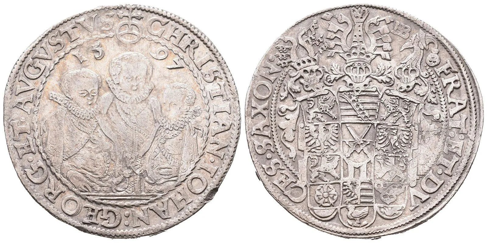 Sasko, Christian II., Johann Georg I. a August, 1591 - 1611 — 1