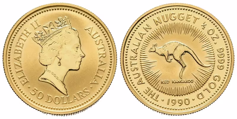 Austrálie, 50 Dollars 1990 - The Australian Nugget