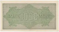 Německo, 1000 Mark 1922, vod. Mäander, červené 6-místné číslo, Ro.75g - fotografie 2