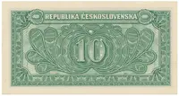 Československo, 10 Koruna 1950, série Aa - Zh, perforace 3 md v obloučku, Hej.86b.S2 - fotografie 2
