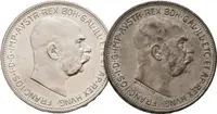 2 Koruna 1912 a 1913 - lot 2 ks