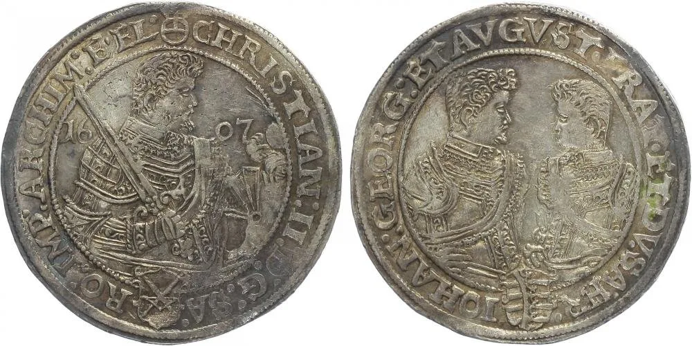 Sasko, Christian II., Johann Georg I. a August, 1591 - 1611 — 1