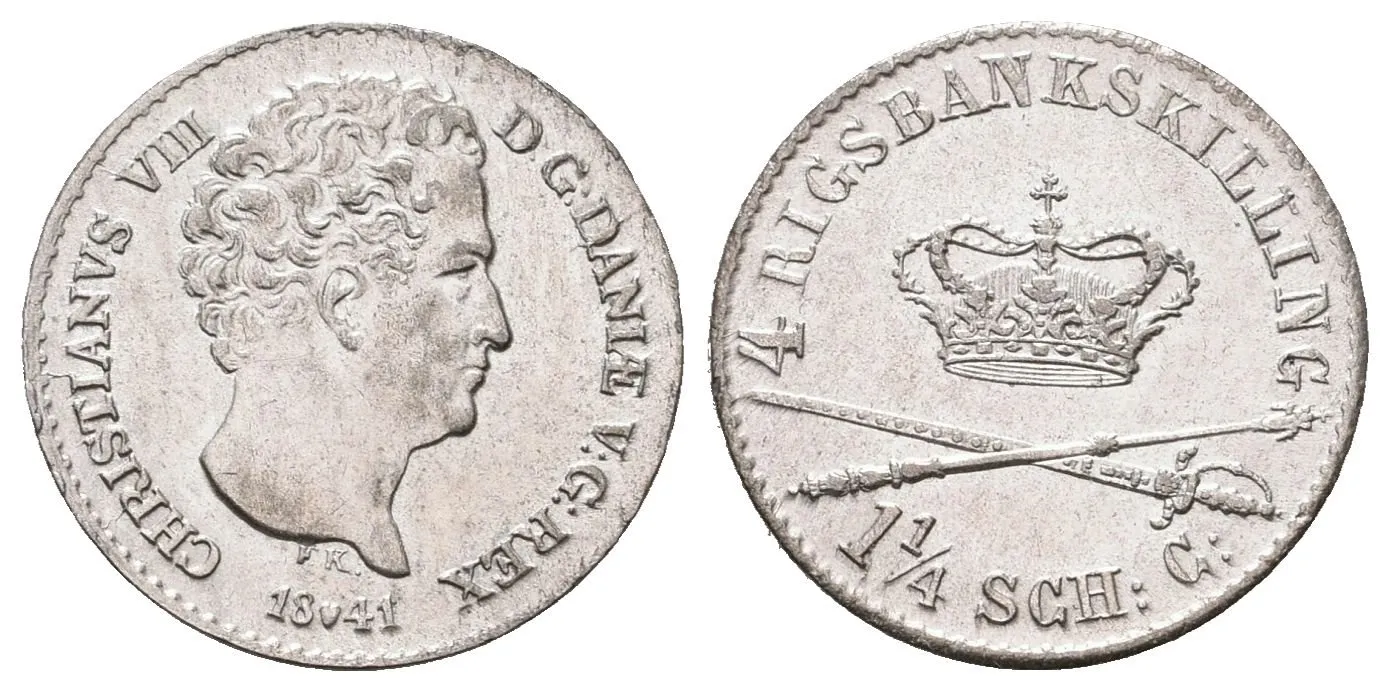 Dánsko, 4 Šilink 1841