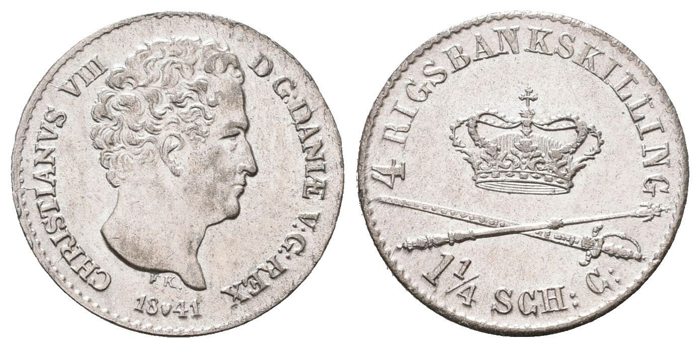 Dánsko, 4 Šilink 1841