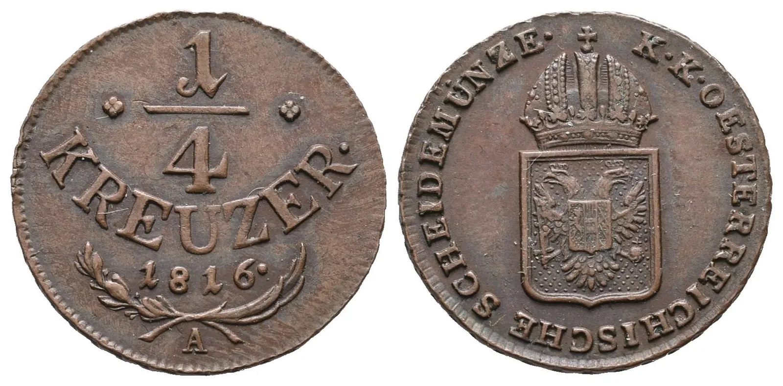 František II., 1/4 Krejcar 1816 A