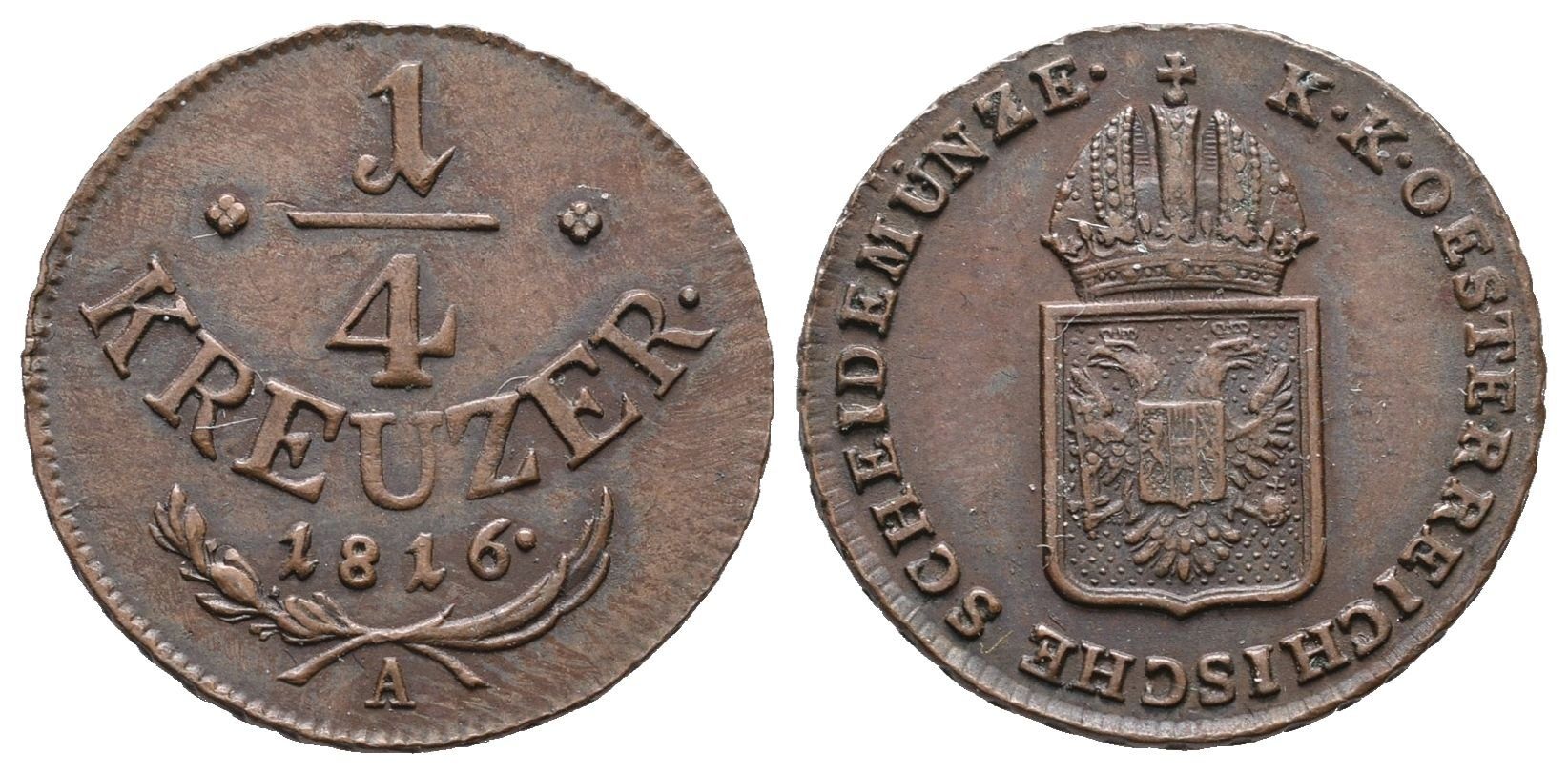 František II., 1/4 Krejcar 1816 A