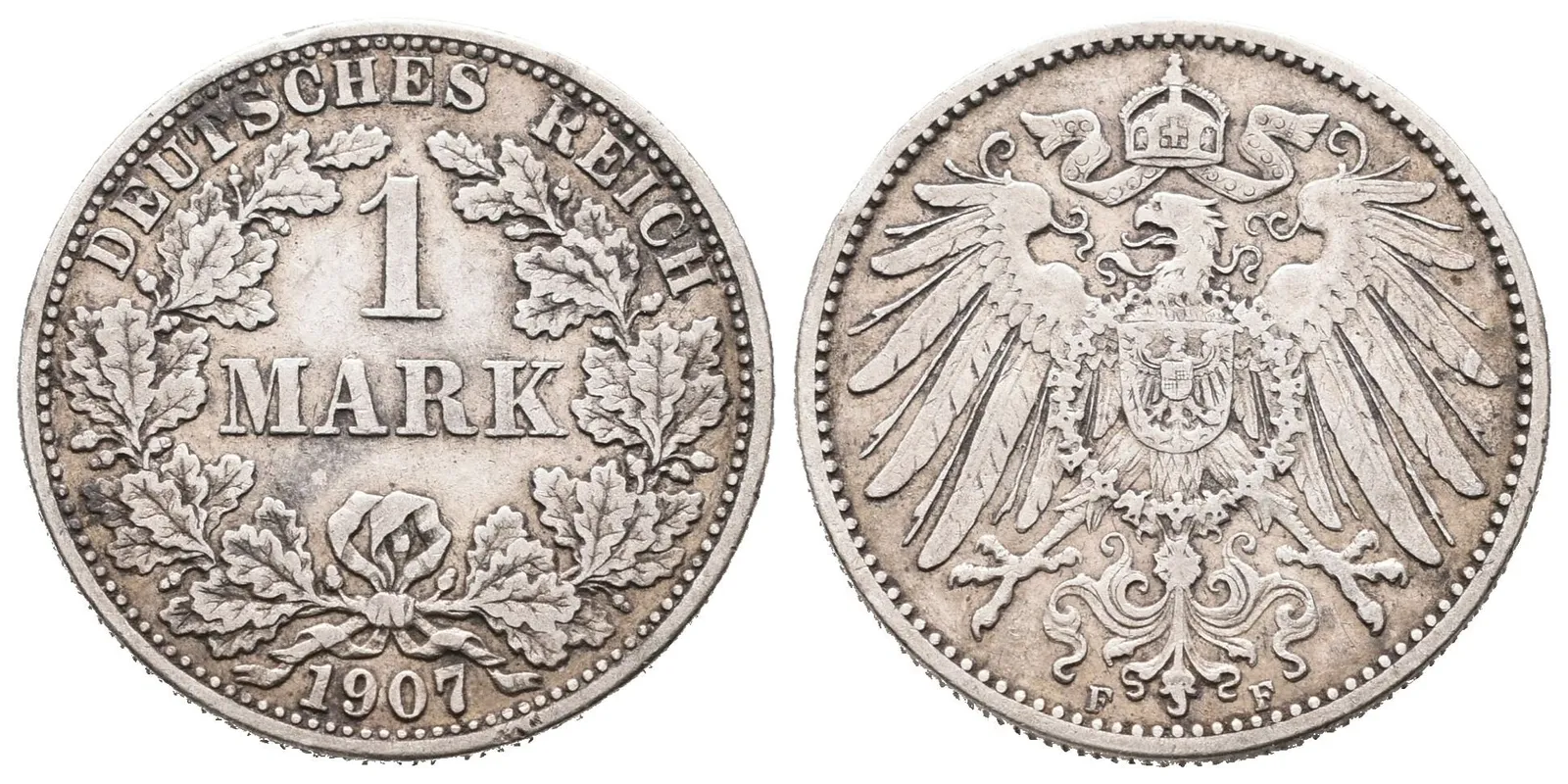 Německé císařství, 1 Marka 1907 F
