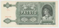 500 Koruna 1941, SPECIMEN, Hej.52a.S1