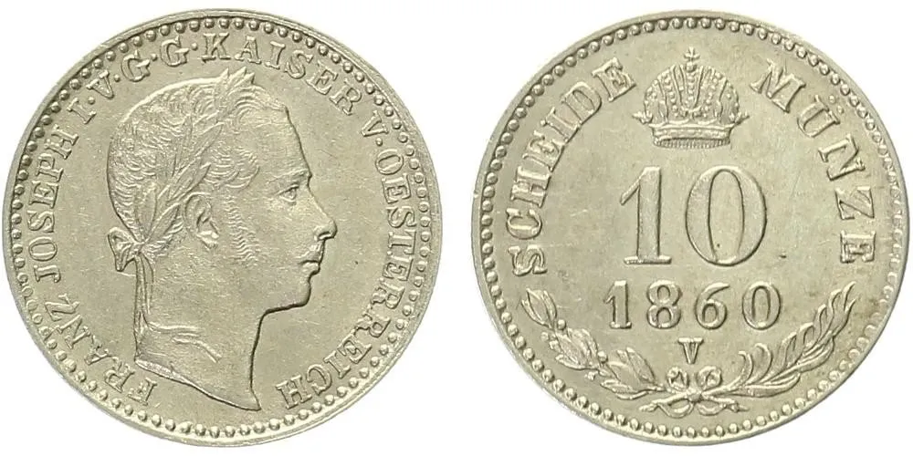 Rakouská a spolková měna, 1857 - 1892 — 1