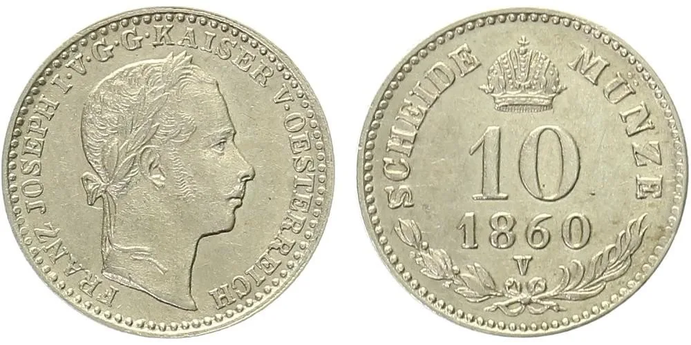 Rakouská a spolková měna, 1857 - 1892 — 1