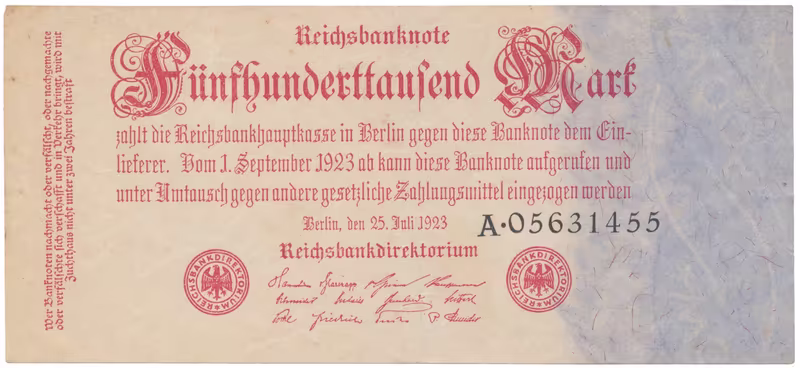 Německo, 500 000 Mark 1923, Ro.91a