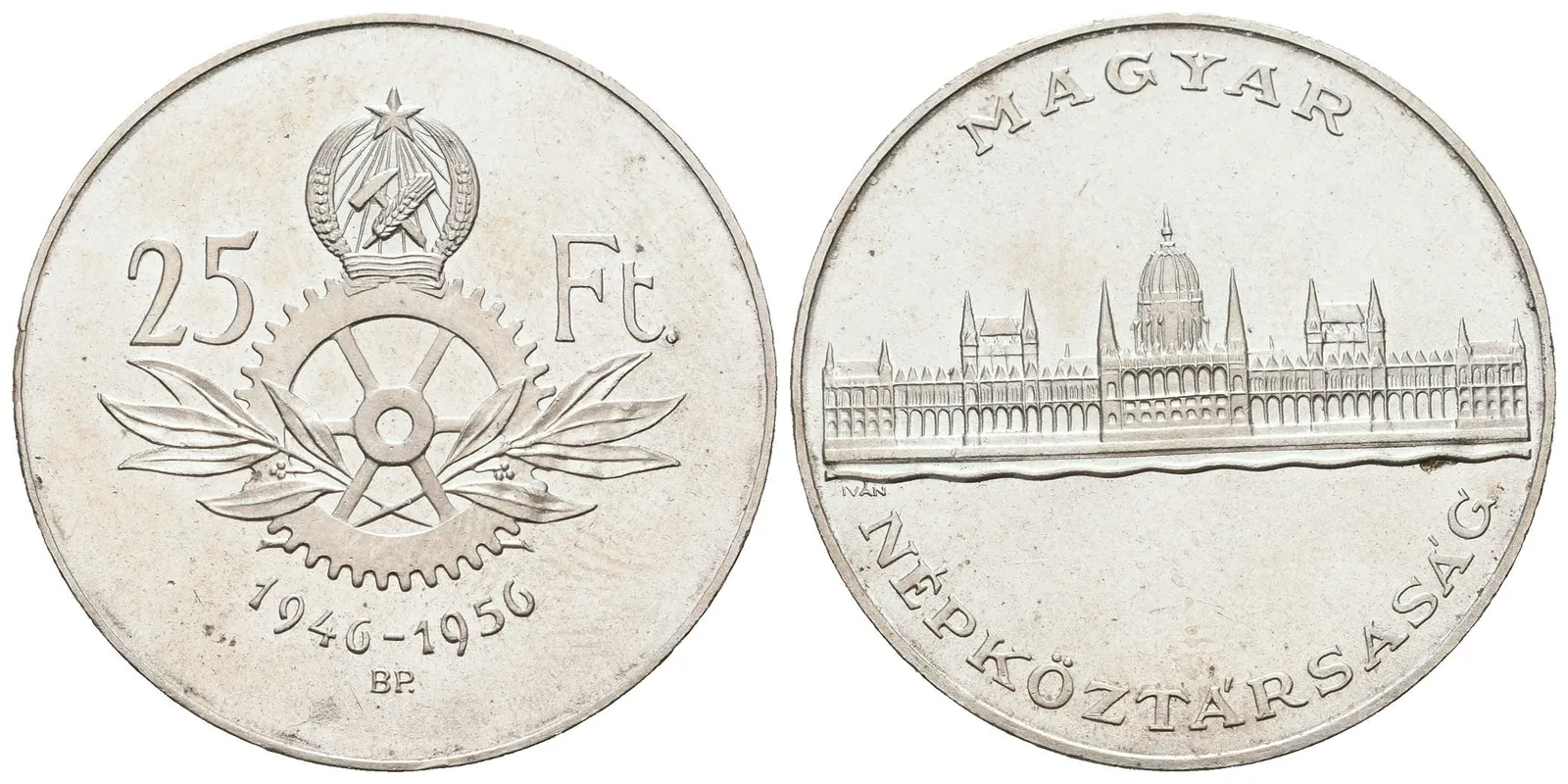 Maďarsko, 25 Forint 1956