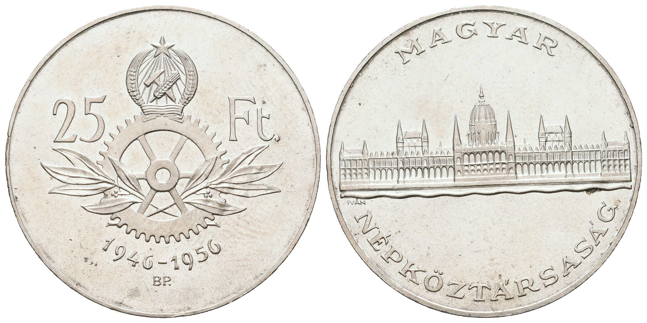 Maďarsko, 25 Forint 1956