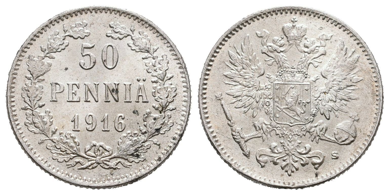 Finsko pod Ruskem, 50 Penniä 1916