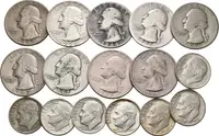 Soubor mincí - 1/4 Dollar 1934, 1937, 1937 D, 1941, 1942, 1945 — 1
