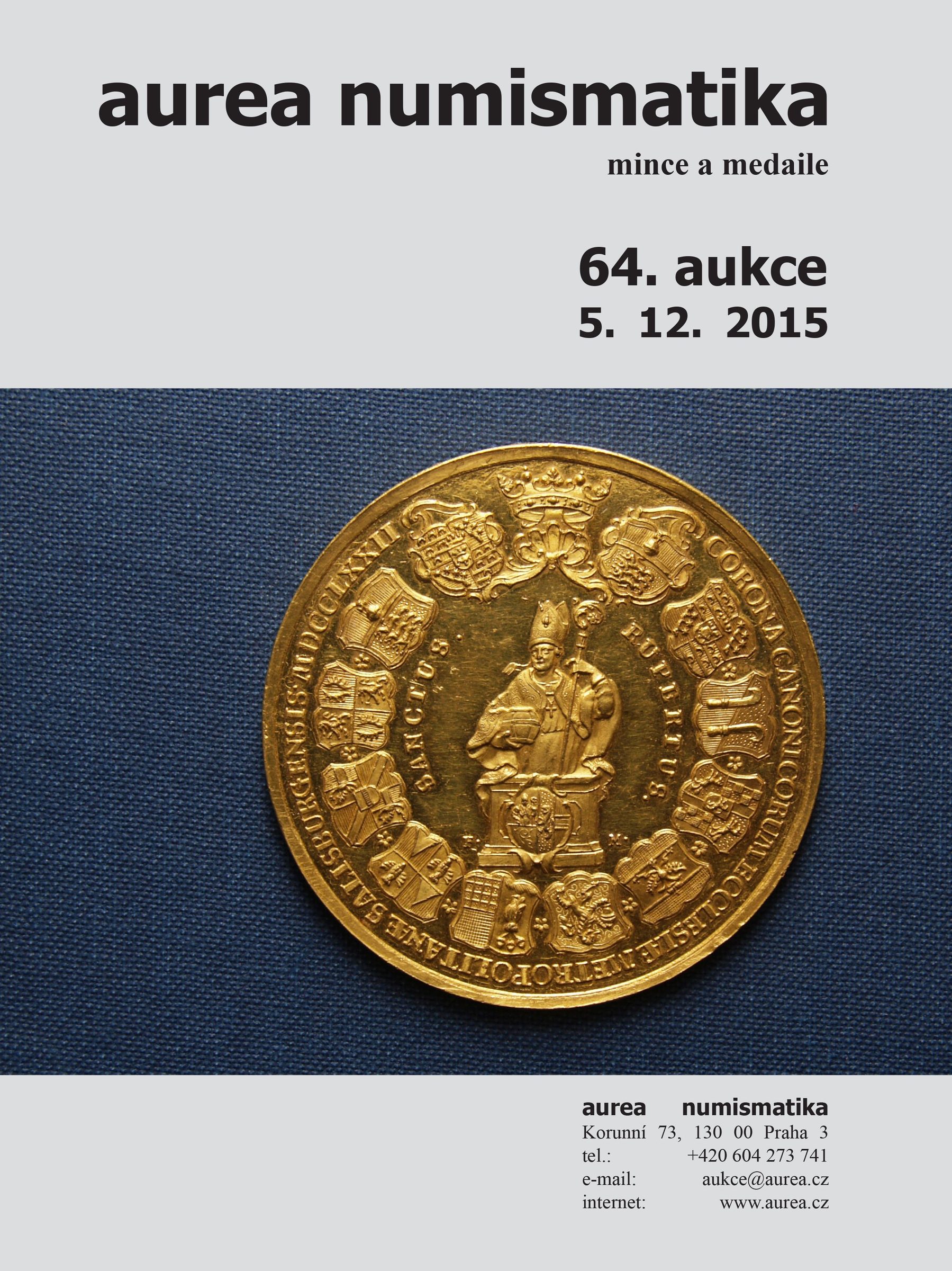 64. Aukce - mince a medaile