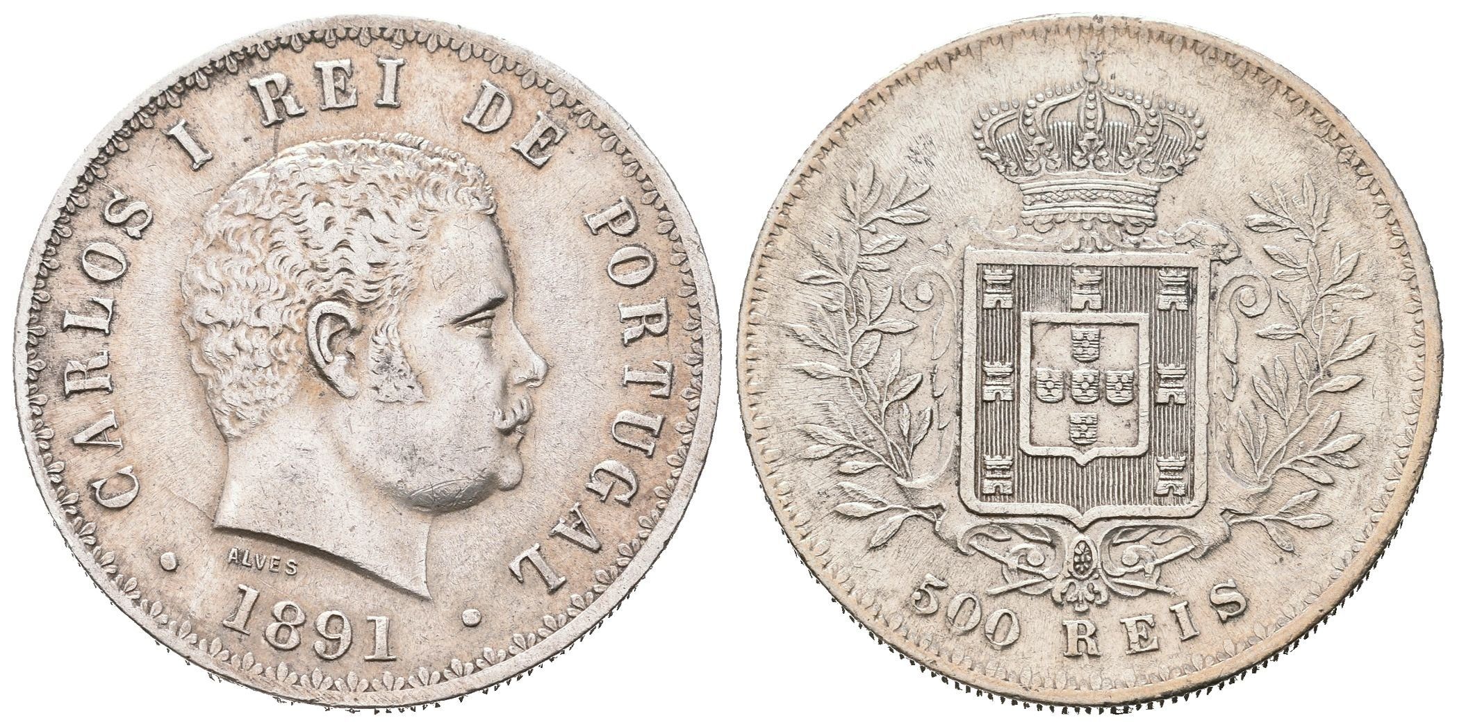 Portugalsko, 500 Reis 1891