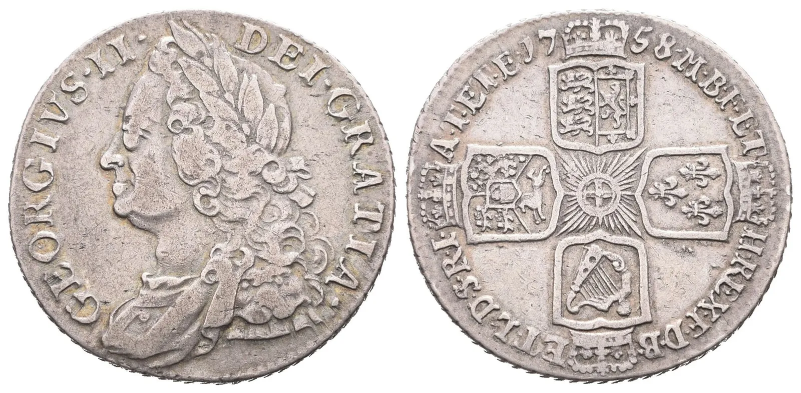 Velká Británie, Shilling 1758