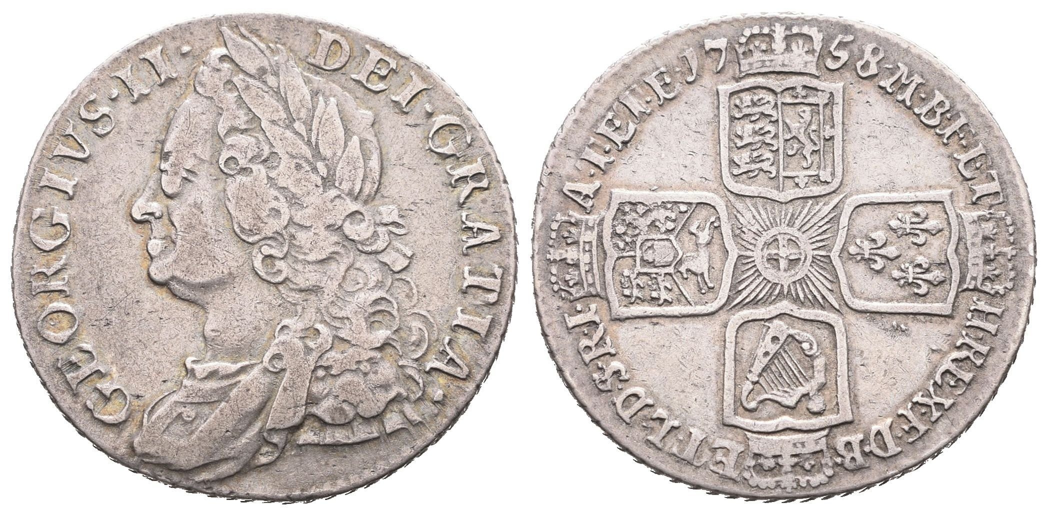 Velká Británie, Shilling 1758