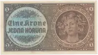 Protektorát Čechy a Morava, 1 Koruna b.d. (1940), tisk TB NBČM, série C, Hej.30aC - fotografie 2