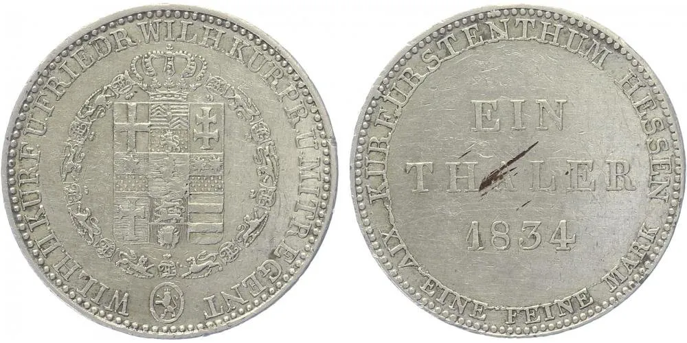 Hessen - Kassel, Wilhelm II. a Friedrich Wilhelm jako spoluvladař — 1