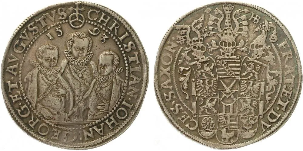 Sasko, Christian II., Johann Georg I. a August, 1591 - 1611 — 1