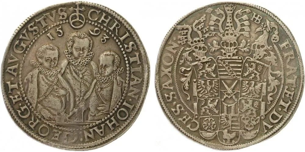 Sasko, Christian II., Johann Georg I. a August, 1591 - 1611 — 1