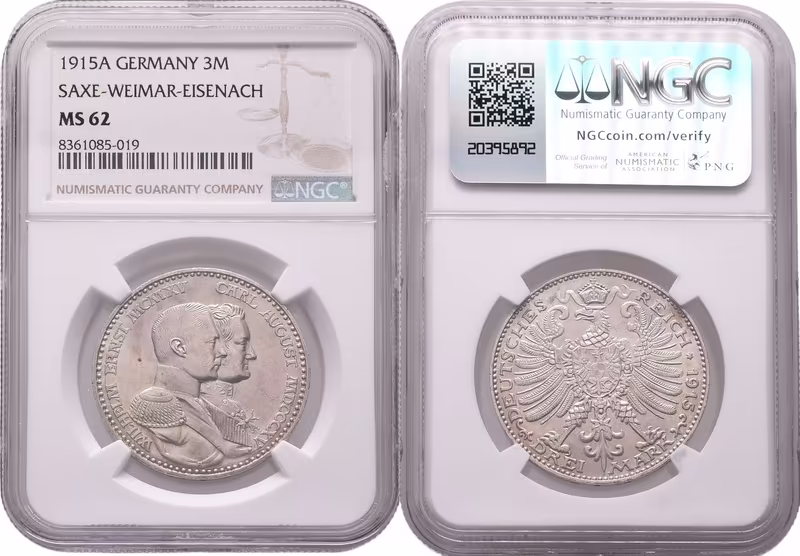 Saxe-Weimar, 2 Marka 1903 A - NGC