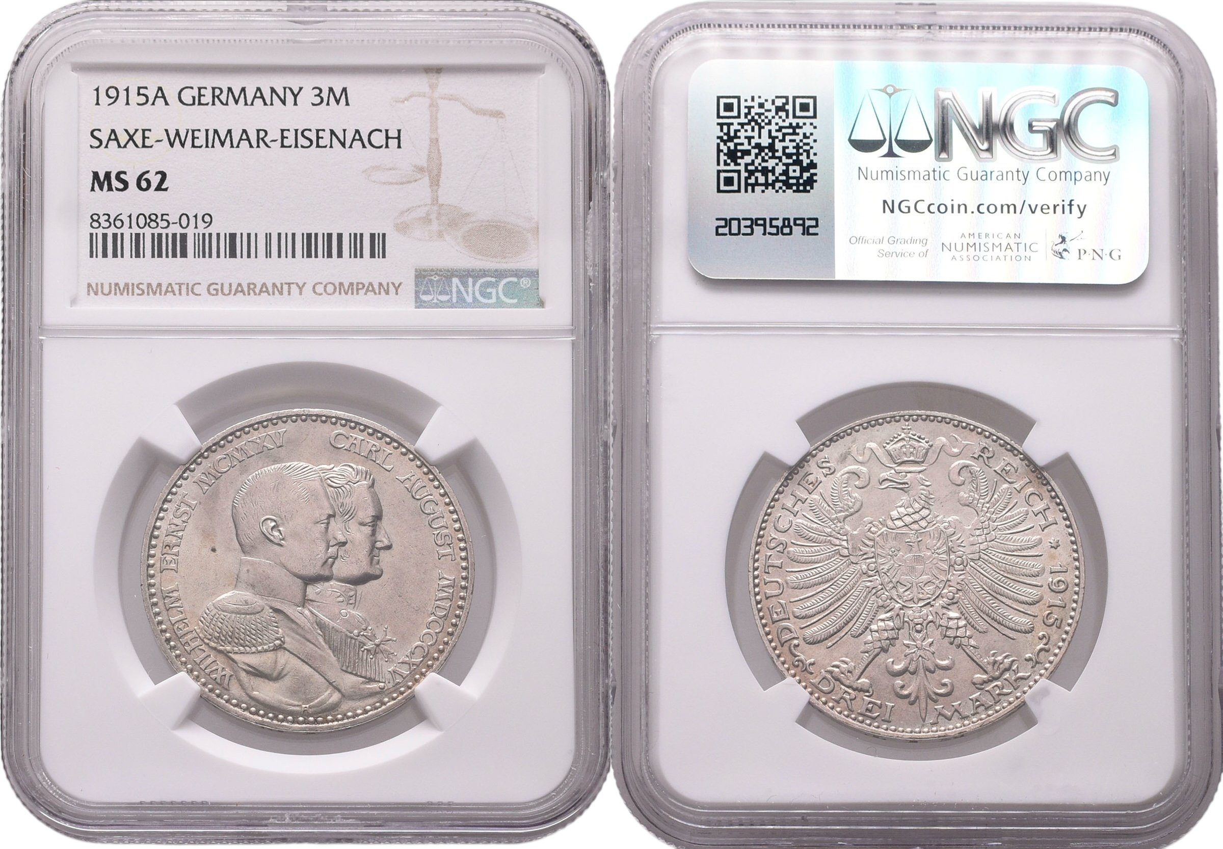 Saxe-Weimar, 2 Marka 1903 A - NGC
