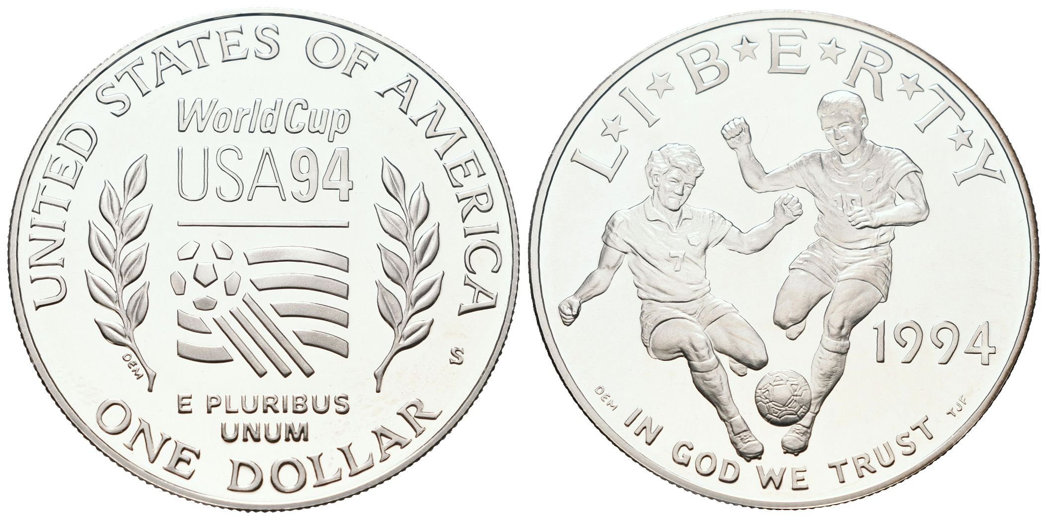 USA, 1 Dollar 1994 - Světový pohár, PROOF