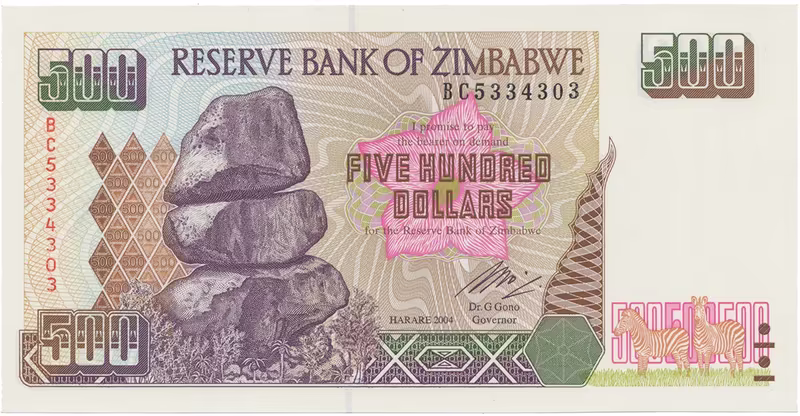Zimbabwe, 500 Dollars 2004, P.11b