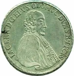 Olomouc - biskupství, Jakub Arnošt Liechtenstein, 1738 - 1745 — 1