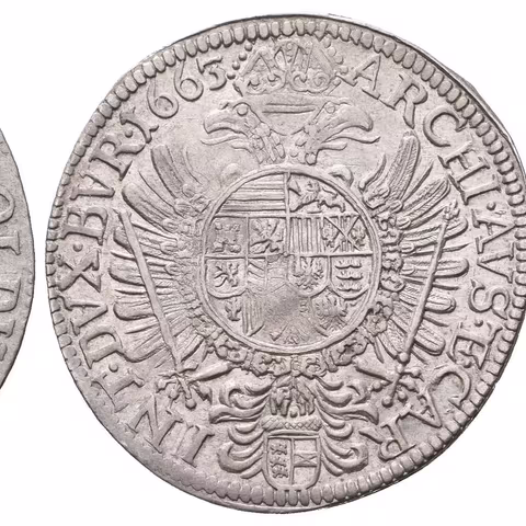 15 Krejcar 1663, St. Veit-Seel, Nech.2537, Höll.63.1.1,