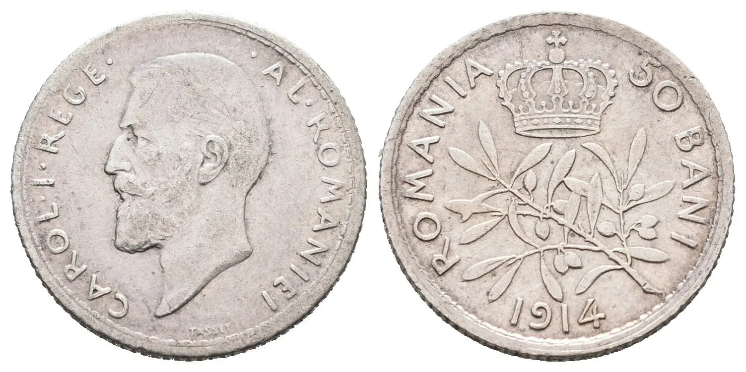 Rumunsko, 50 Bani 1914