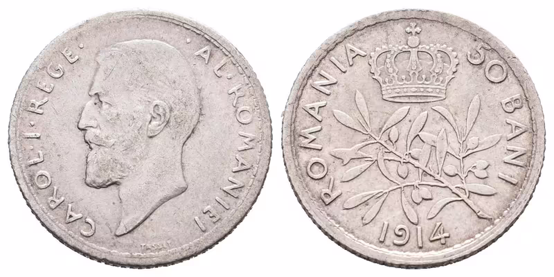 Rumunsko, 50 Bani 1914