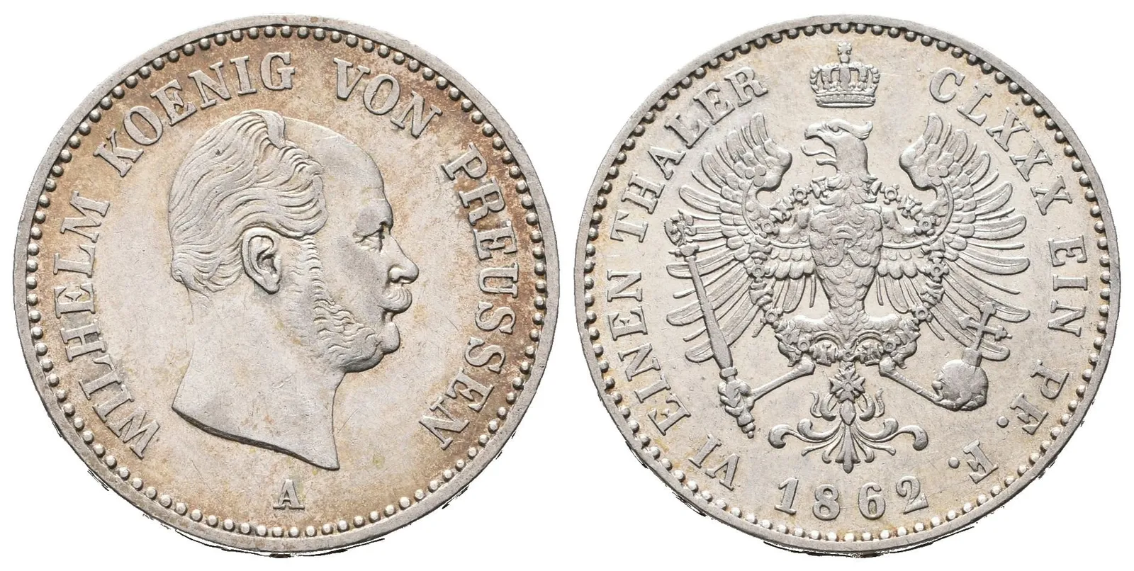 Prusko, 1/6 Tolaru 1862 A