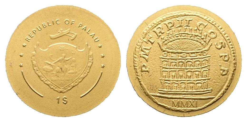 Palau, 1 Dollar 2011 - Koloseum