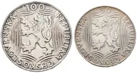 100 a 50 Koruna 1949 - Josef Vissarionovič Stalin - fotografie 2
