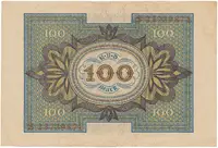 Německo, 100 Mark 1920, 8-místný číslovač, Ro.67b - fotografie 2