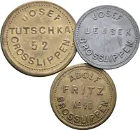 Lipno / Grosslipen - Soubor známek na věrtel chmele. Josef Tuschka, — 1