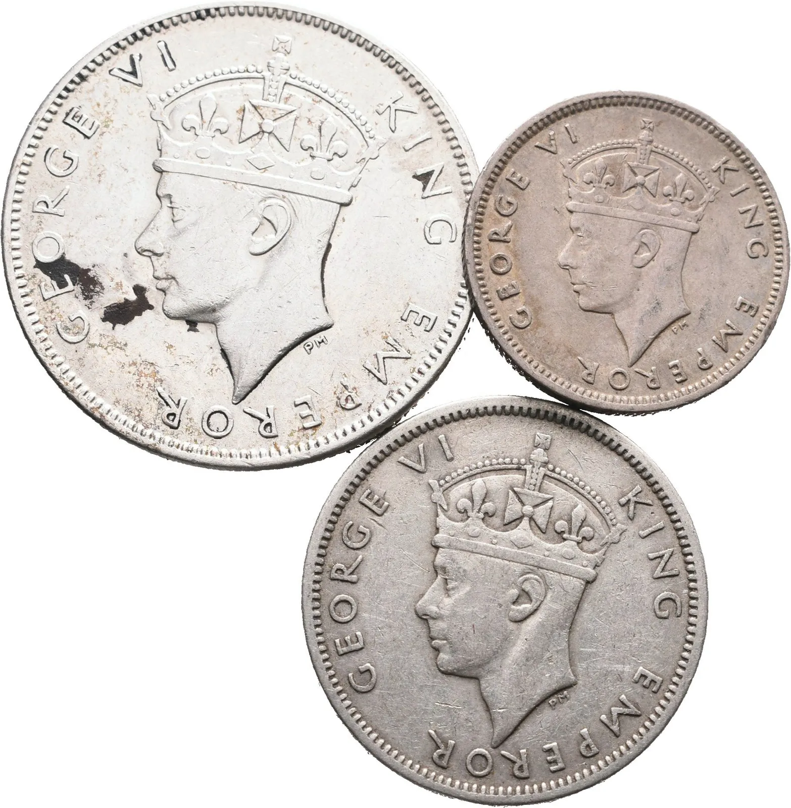 Fiji, Soubor mincí Florin, Shilling a 6 Pence 1942-43