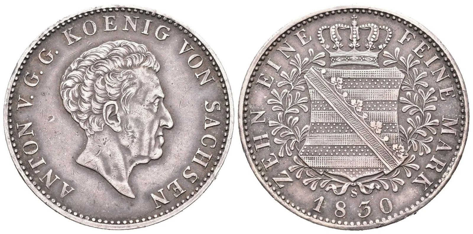 Sasko, Tolar 1830