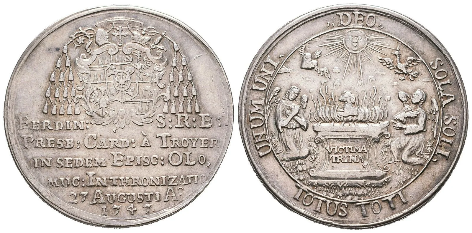 Olomouc - biskupství, Ferdinand Julius Troyer, 1745 - 1758 — 1