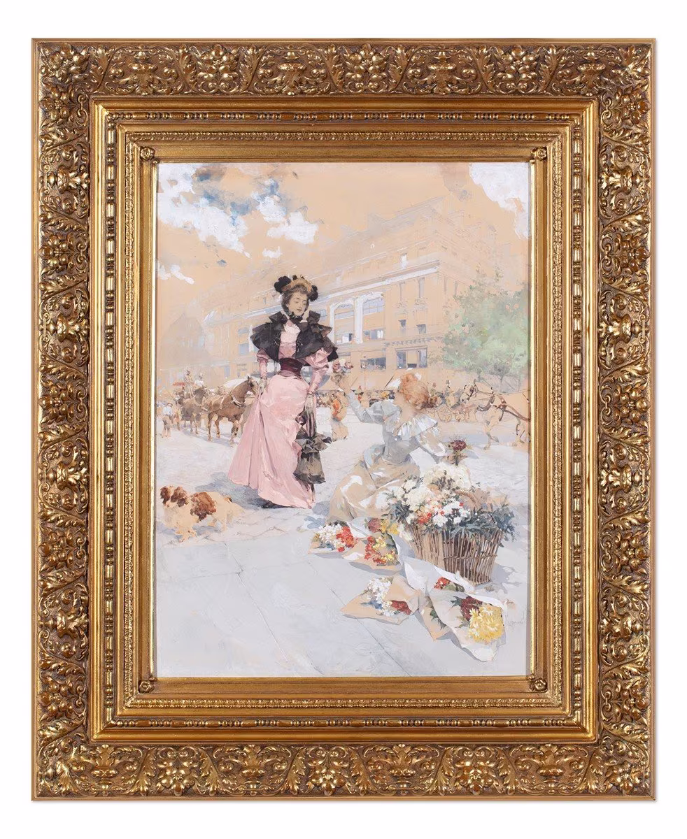 Luděk Marold: Luděk Marold (1865 - 1898) - Květinářka u Maison de la Belle Jardinière