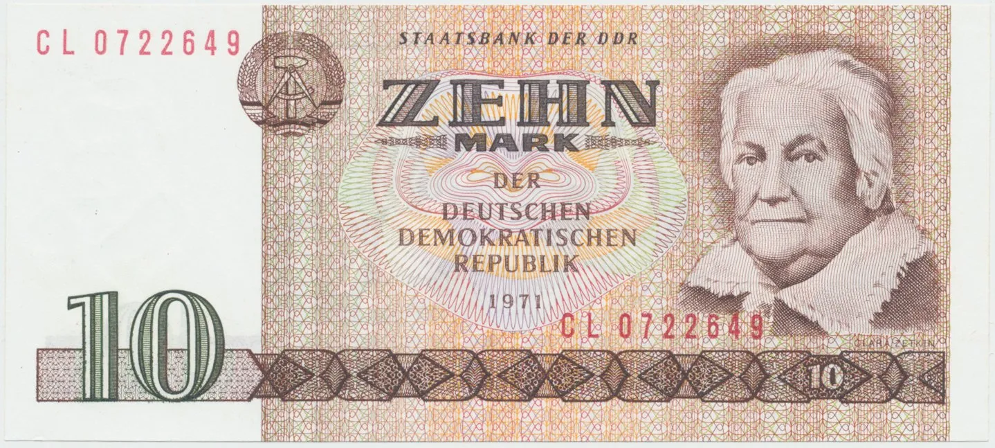 Německo - NDR, 10 DM 1971, II. vydání (1985), Ros.359c