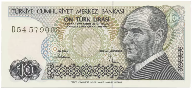 Turecko, 10 Lira (1979), P.193