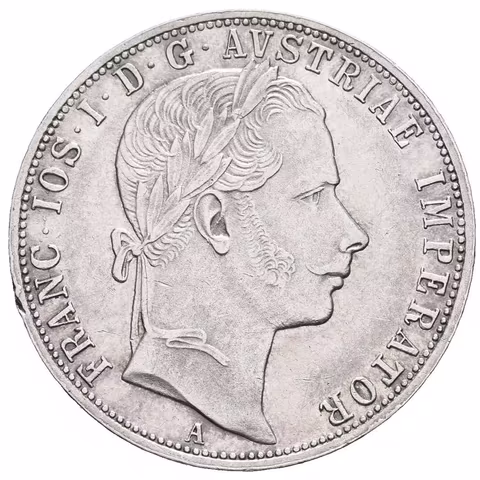 Zlatník 1859 A, s tečkou a za REX, lesk, rysky