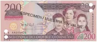 Dominikánská republika, 200 Pesos Oro 2007, P.178s1